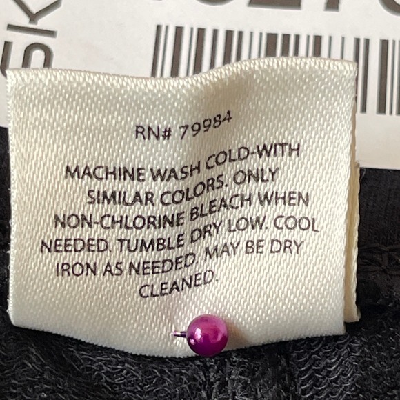 Soma Black Wide Leg Lounge Pants Women's Large Regular Pockets Comfy - Picture 7 of 8